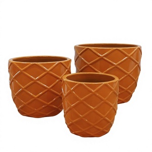 Jardinières en céramique vietnamiennes faites à la main, de différentes tailles, personnalisables en usine, décor de jardin, prix raisonnable - Product Image 1