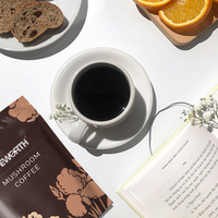 Café instantané au Ganoderma Lifeworth GMP, marque privée, extrait de café aux champignons Reishi, café aux champignons Lion's Mane