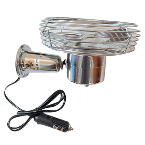 Haute qualité Chrome 8 ''<span class=keywords><strong>voiture</strong></span> USB refroidisseur d'air ventilateurs ventilateurs électriques robustes pour véhicule Auto camion Forklift-DC12V 24V robuste - Product Image 3