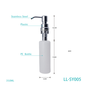 <span class=keywords><strong>Distributeur</strong></span> de savon de cuisine-350ml 360 ° Rotation Bult-in Évier Bouteille de savon Blanc Lave-<span class=keywords><strong>vaisselle</strong></span> <span class=keywords><strong>Distributeur</strong></span> de savon manuel (Ningbo Factory) - Product Image 6