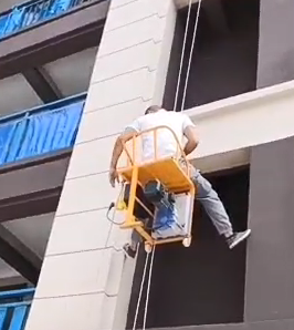 Panier suspendu électrique simple, échelle de poudrage murale électrique, siège électrique <span class=keywords><strong>Spiderman</strong></span>, panier suspendu simple 220V - Product Image 5