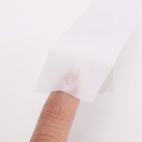 Sangle de gilet blanche tissu de soie adhésif réparation ongles prévention des dommages 1 mètre de long boîte ruban à ongles