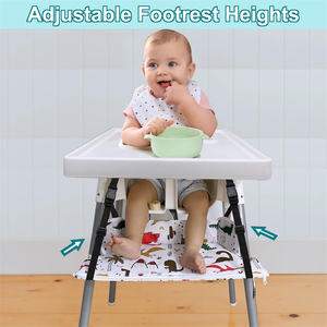 Höhen verstellbare Hochstuhl Fuß stütze Nylon kissen Hochstuhl Fuß stütze mit PP Board Hochstuhl Fuß stütze mit abgerundeten Ecken - Product Image 5