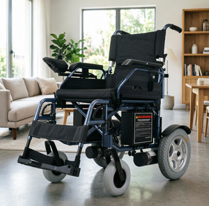 Silla de Ruedas Eléctrica de Nuevo Diseño con Marco de Aleación de Aluminio, 2 Motores Potentes de 320W, Baterí<span class=keywords><strong>a</strong></span> de 24V 20AH, Carga Máxima de 100 kg para <span class=keywords><strong>Personas</strong></span> <span class=keywords><strong>Mayores</strong></span> - Product Image 1