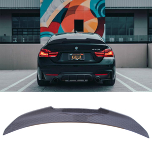 Aileron arrière de coffre en fibre de carbone style nid d'abeille PSM pour BMW Série 4 F36 Gran Coupé 4 portes 2014-2019 - Product Image 2