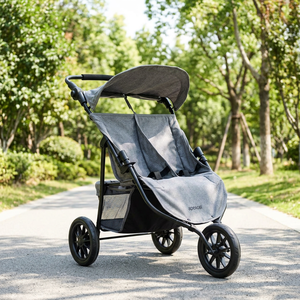 Cochecito de Juguete Doble de Lujo Apexcel para Muñecas, Carrito Combinado OEM ODM, Silla Alta para Bebés, Carrito Tándem para Muñecas de Plástico - Product Image 2