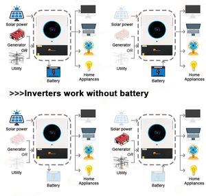 Sunboost 8KW 10KW đầu ra duy nhất lai năng lượng mặt trời biến tần ON-OFF lưới với Built-in wifi hỗ trợ 6 song song 150A MPPT biến tần - Product Image 3