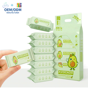 OEM/ODM Lingettes de toilette de poche douces et non parfumées (lot de 64) Mini lingettes nettoyantes portables non tissées pour bébé et adulte - Product Image 4