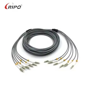 สายแพตช์ไฟเบอร์มัลติโหมด LC-LC 2-12แกน62.5/125um หุ้มเกราะทองแดงเกรดอุตสาหกรรมสำหรับการเดินสายศูนย์ข้อมูลกลางแจ้ง - Product Image 6