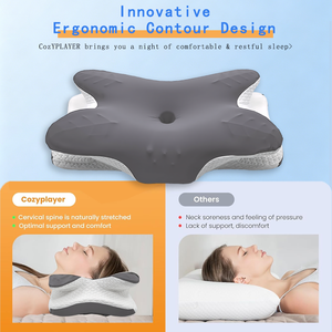 <span class=keywords><strong>Cuscino</strong></span> Ergonomico JYM in Memory Foam Premium per il Supporto del Collo, Forma a Foglia, Ortopedico per Dormire, Allevia il Dolore al Collo - Product Image 2