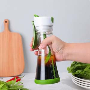 Vaso Mezclador Manual de Plástico para Condimentos Caseros, Antiderrames, para Aderezos de Ensalada, Contenedor para Mezclar Salsas - Product Image 3