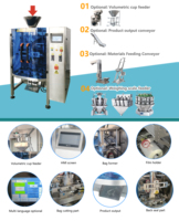 Machine d'emballage alimentaire entièrement automatique pour sachets, film d'emballage, céréales multigrains
