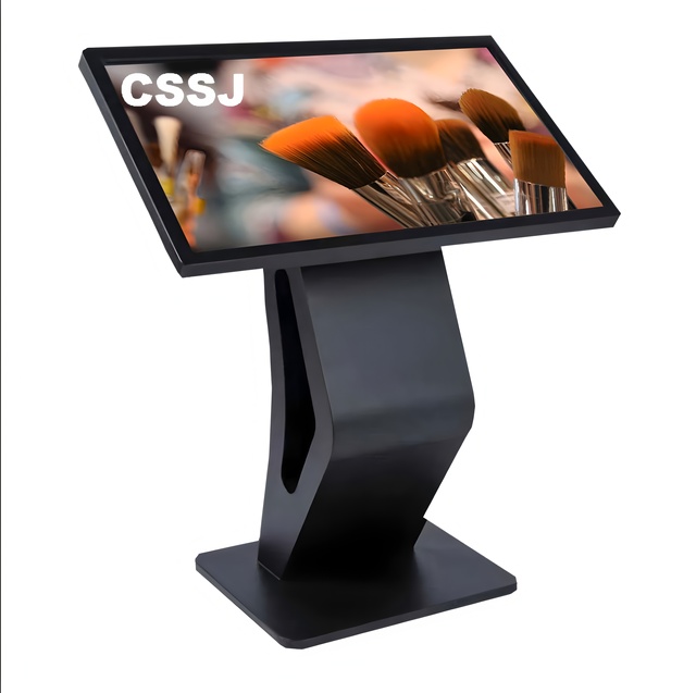 Indoor LCD Advertising Display Screen Touch Screen Totem Digital Interactive Information Kiosk