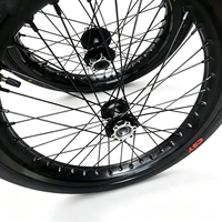Kit de roues Supermoto 17 pouces, jantes 7116, moyeux CNC 6061 pour SurRon Light Bee LBX, pièces de modification et de mise à niveau pour les déplacements urbains
