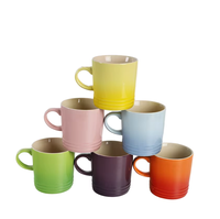 Tasses en céramique multicolores polyvalentes avec poignée Tasse pour boire et décorer