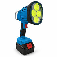 Projecteur LED industriel 2500LM pour la pêche de nuit, faisceau longue portée 300m, compatible avec la plateforme de batteries Makita 18V 20V, éclairage de chantier sans fil