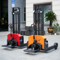Apilador Eléctrico Todoterreno de Alta Resistencia Woerkai de 2000 kg, Altura de Elevación de 3000 mm, Estabilizadores Extendidos, Grado Industrial