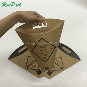 Tùy chỉnh thiết kế bong bóng Waffle <span class=keywords><strong>Ice</strong></span> <span class=keywords><strong>Cream</strong></span> <span class=keywords><strong>cones</strong></span> Takeaway bao bì mẫu miễn phí giấy nghệ thuật với dập nổi in - Product Image 5