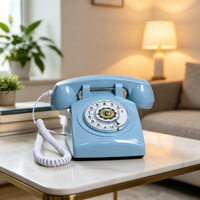 Téléphone fixe filaire vintage à cadran rotatif, style rétro, sonnerie mécanique, pour la maison et le bureau, vente en gros