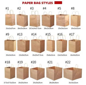 Sacs d'épicerie écologiques en kraft à bas prix, durables et abordables, avec poignée en ficelle torsadée - Product Image 4
