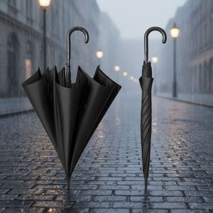 Wholesale 23'' <b>Large</b> Size Golf Windproof Double Layer <b>Umbrella</b> Handle - Product Image 2