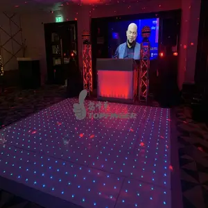 Topfinger LED Starlit Dance Floor Wedding Dance Floor For Event Party Wedding Magnet 3D LED Dance Floor