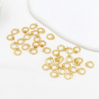 Connecteurs à perles à boucle fermée et crochets finition or 18 carats, anti-décoloration, pour la fabrication de bijoux et de colliers DIY