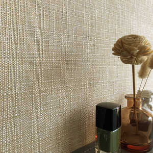 Vật liệu trang trí tường kiểu Nhật Bản Wabi-Sabi, chất liệu vải bố, chống thấm, vân tự nhiên, họa tiết sợi sisal, cói, mây, dễ dàng sử dụng cho cả nhà và lối đi. - Product Image 3