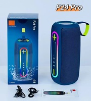 Haut-parleur portable subwoofer haute puissance P24pro TWS Stéréo Double Diaphragme Éclairage RGB USB AUX pour son étanche IPX6 5.4
