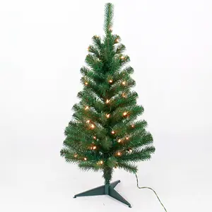Gepersonaliseerde Best-Selling Decoratieve Kunstmatige Plastic 3 Voeten Pre-Lit Mini Tafelblad Kerstboom