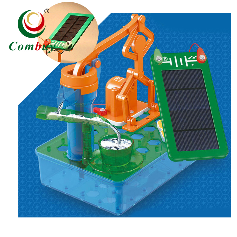 水ポンプDIY科学アセンブリバッテリー太陽電池式おもちゃ