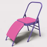 Chaise de yoga pliable et détachable en acier et coton pour l'entraînement en force et les exercices de flexibilité