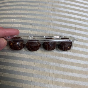 Eco friendly plastic insert tray for protein chocolate energy balls