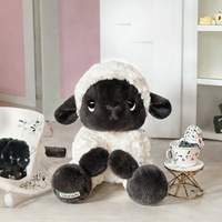 Jouet en peluche mouton en coton PP super doux de haute qualité, personnalisé en usine, fonction anti-stress, design anime, mignon, kawaii, pour anniversaire