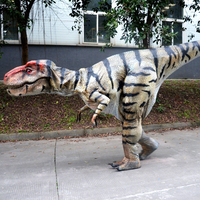 Cetdino Costume de dinosaure T-REX réaliste pour adulte, modèle électronique animatronique, dinosaure électrique marchant