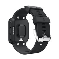 Bracelet de rechange officiel en silicone souple et respirant, étanche, pour montres Garmin Forerunner 35 30