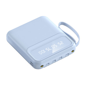 Batterie externe 10000 mAh avec câbles intégrés, vente en gros, Power Bank intelligent pour téléphone portable, Power Bank coloré et mini pour téléphone - Product Image 2