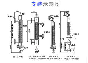 Misuratore di Livello dell'Acqua Magnetico a Leva, Trasmettitore di Livello con Trasmissione Remota 4-20mA, Acciaio Inossidabile 304/316L, PP, LED - Product Image 4