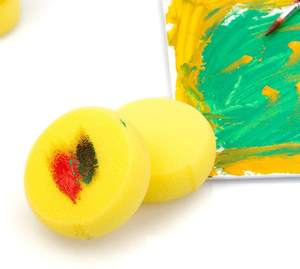 Strumenti in ceramica di vernice di alta qualità <span class=keywords><strong>spugna</strong></span> rotonda <span class=keywords><strong>spugna</strong></span> sintetica per artisti per la pittura all'ingrosso - Product Image 3