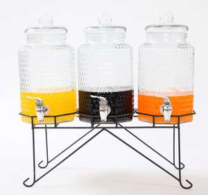 1 Gallone Glassp ender auf Metallst änder mit leck freiem Zapfen Getränkesp ender Metall zapfen hahn - Product Image 6