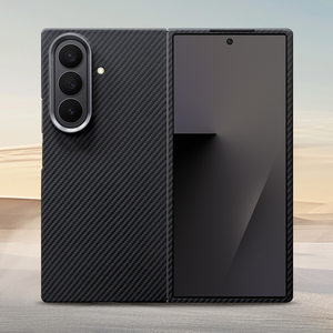 Nuevo producto Línea fina para funda de teléfono móvil Kevlar para Samsung Z Fold7 Fibra de carbono real con función magnética - Product Image 3