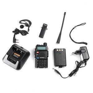 Radio bidirectionnelle Baofeng UV-5R double bande 136-174 MHz 400-520 MHz longue portée pour extérieur, IP54, antidérapante, portable - Product Image 4