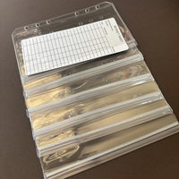 Transparent PVC feuilles mobiles dossiers sacs A5 budget planificateur insérer Pages scellé Double poche clair sans fermeture éclair argent enveloppe