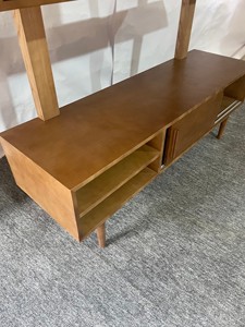 Mid for Modern Solid Wood Bookcase Multi-functional Space Saving Bedroom Storage Furniture with <strong>Shelving</strong> Display for Home - Product Image 5