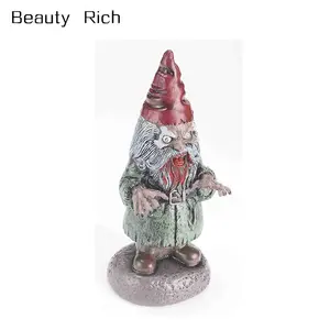 Gnome Vườn Zombie Kinh Dị Polyresin/Nhựa Halloween