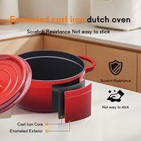 Ustensiles de cuisine antiadhésifs, marmites à soupe saines, faitouts en fonte émaillée, cocottes hollandaises en fonte
