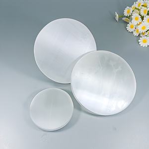 Cristal de Selenita Redondo al por Mayor, Piedra de Bolsillo Pulida Natural para Decoración del Hogar y Regalos Navideños Únicos - Product Image 6