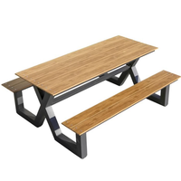 KAVASS Autres meubles d'extérieur modernes et imperméables de haute qualité pour restaurant, patio, jardin, extérieur, ensembles de table à manger