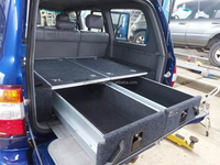 Système de tiroirs coulissants pour coffre de Toyota Land Cruiser LC100, 4x4, SUV tout-terrain, organiseur de coffre, rangement arrière pour overlanding