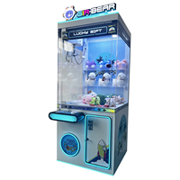 Funpark Blue Claw Machine Toy Peluche Poupées Attrape Grue Arcade Jeux à pièces avec Bill Acceptor